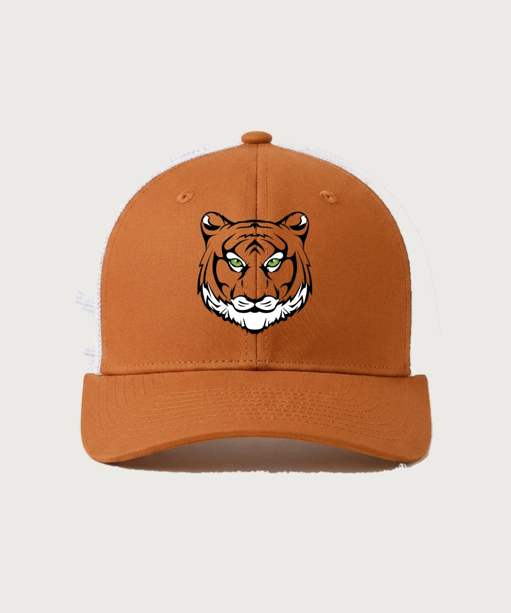 Princeton High School Football (Boys) - Texas Orange/ White Sport-Tek Club Trucker Cap STC46