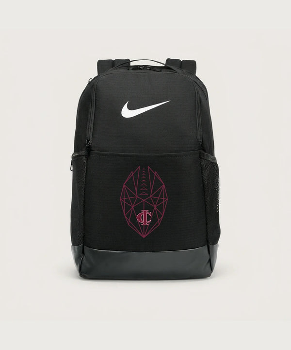 Crosby Ironton High School Football (Boys) - Black Nike Brasilia Medium Backpack NKDH7709
