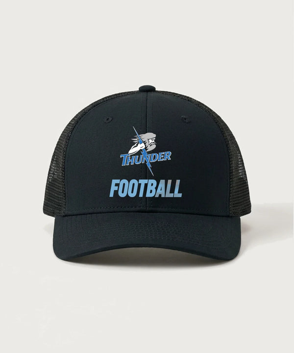 Long Prairie Grey Eagle High School Football (Boys) - Black/ Black Sport-Tek Club Trucker Cap STC46