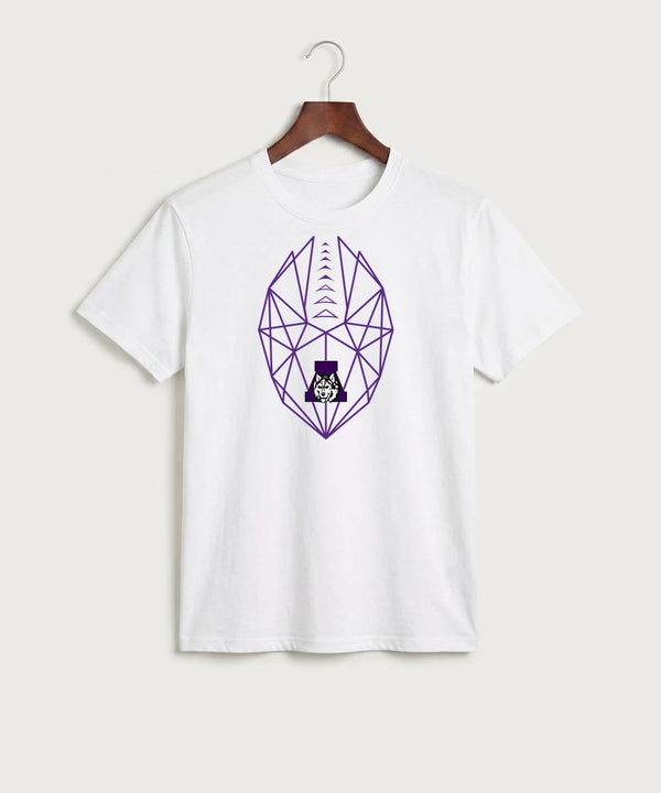 Albany High School Football (Boys) - White Port & Co Core Cotton Tee. PC54