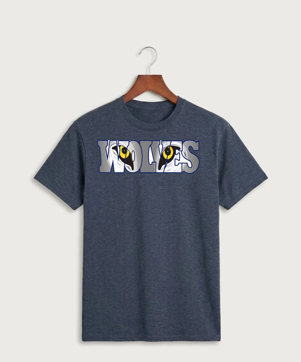 Walker Hackensack Akeley Volleyball (Girls) - Heather Navy Port & Co Core Cotton Tee. PC54