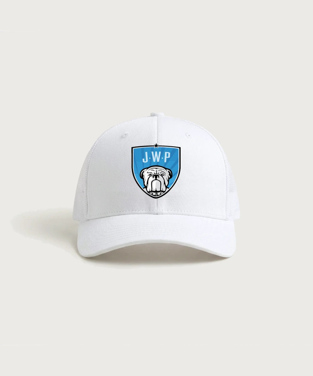 Janesville Waldorf Pemberton Volleyball (Girls) - White/ White Sport-Tek Club Trucker Cap STC46