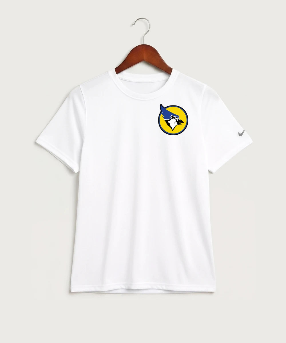 Waseca High School Football (Boys) - White Nike Youth Swoosh Sleeve rLegend Tee NKDX8787