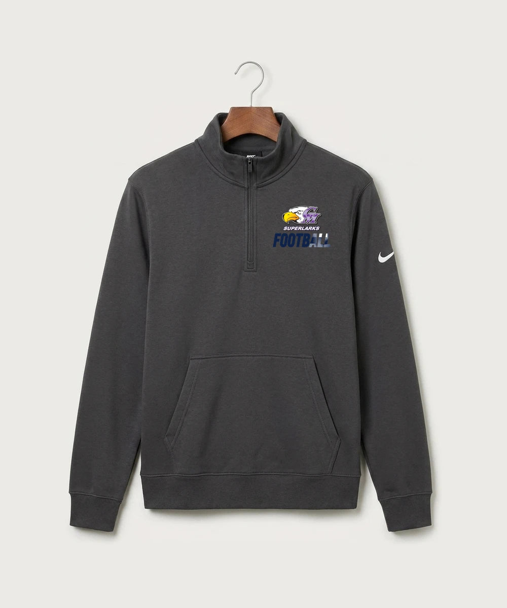 Grand Meadow Football - Anthracite Nike Club Fleece Sleeve Swoosh 1/2-Zip NKDX6718