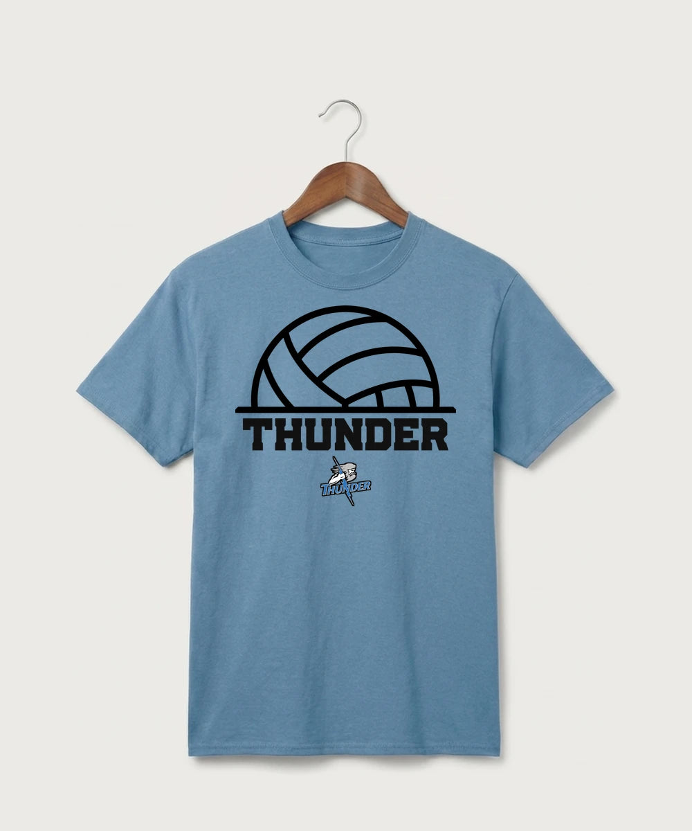 Long Prairie Grey Eagle High School Volleyball (Girls) - Tundra Blue Port & Co Core Cotton Tee. PC54