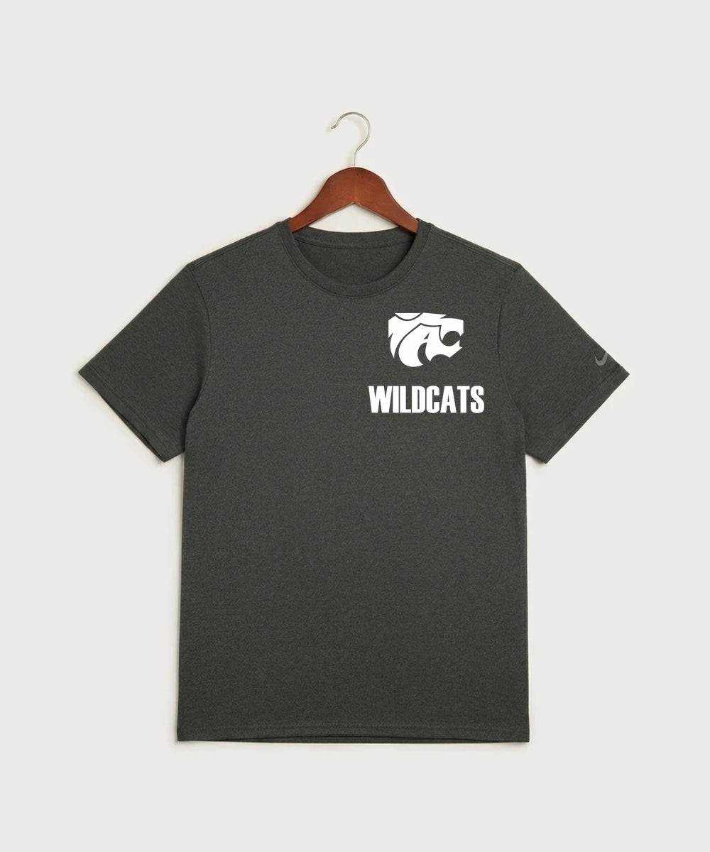 Axtell High School Basketball (Girls) Team Store - Dark Smoke Heather Nike Swoosh Sleeve rLegend Tee NKDX8730