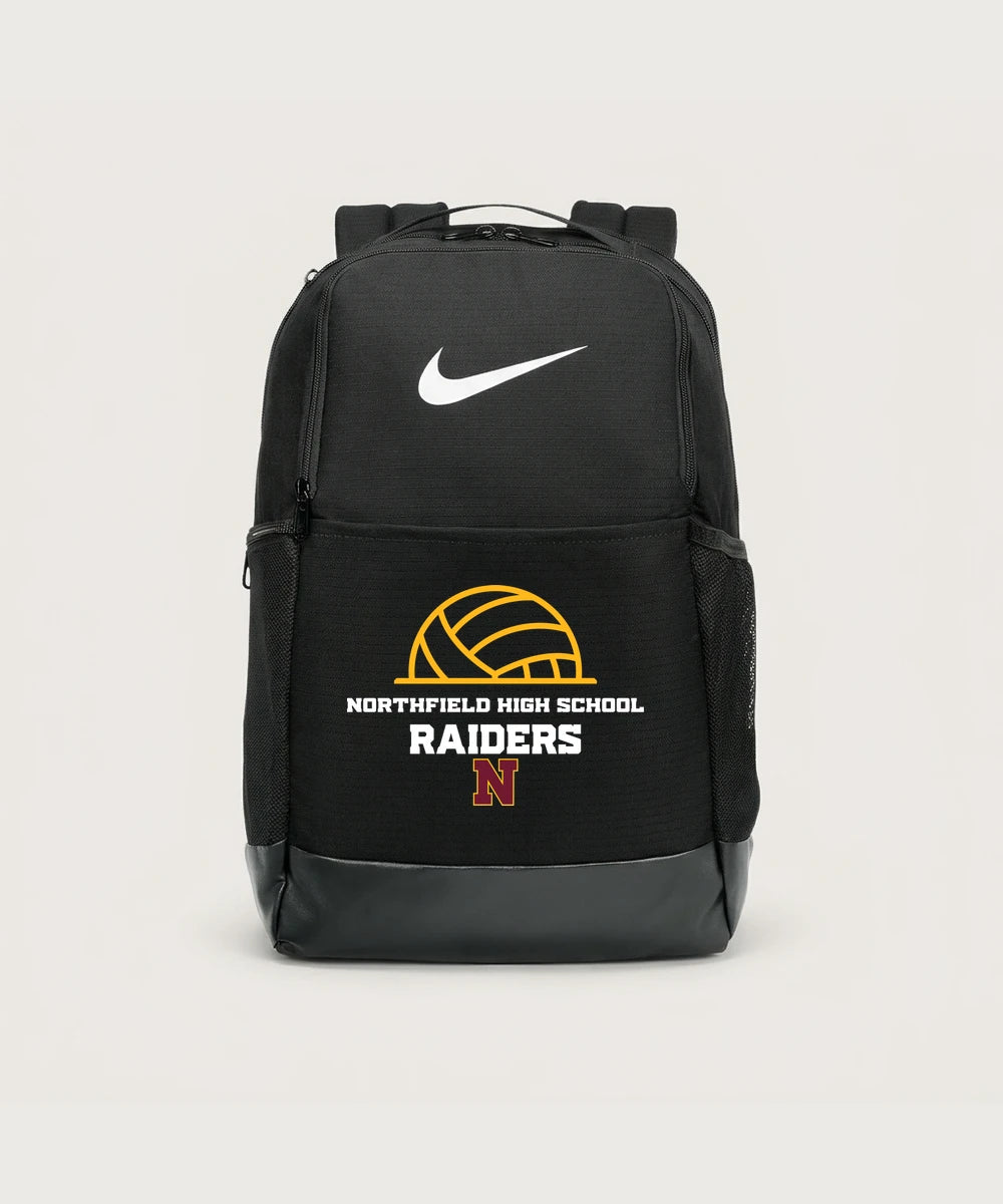 Northfield High School Volleyball (Girls) - Black Nike Brasilia Medium Backpack NKDH7709