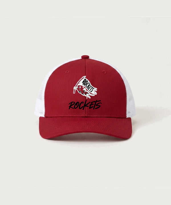 John Marshall High School Cross Country (Coed) - Deep Red/ White Sport-Tek Club Trucker Cap STC46