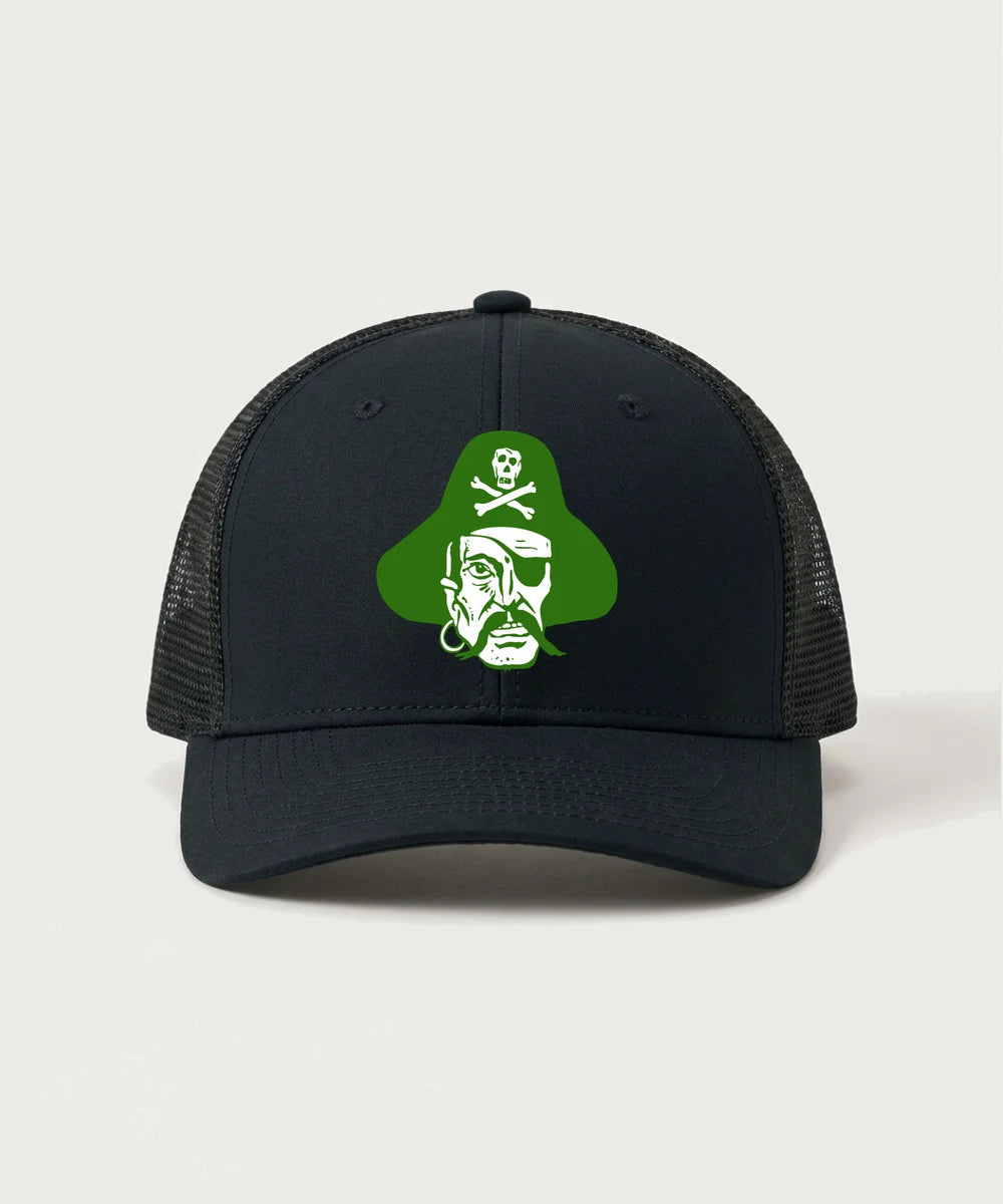 Verndale High School Football (Boys) - Black/ Black Sport-Tek Club Trucker Cap STC46