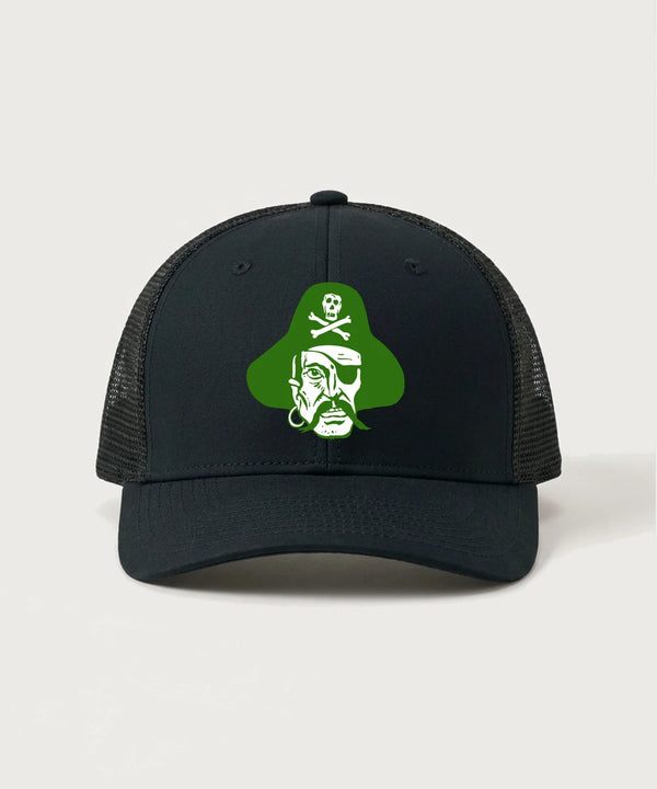 Verndale High School Football (Boys) - Black/ Black Sport-Tek Club Trucker Cap STC46