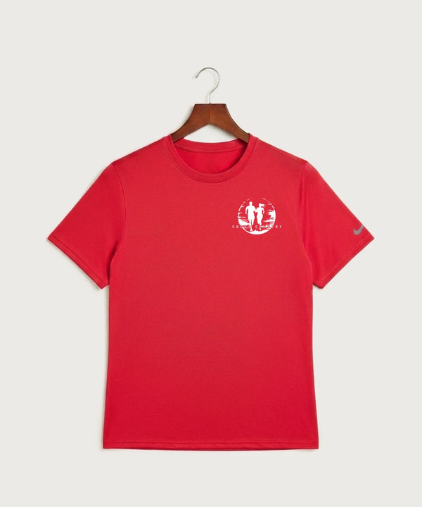 John Marshall High School Cross Country (Coed) - University Red Nike Swoosh Sleeve rLegend Tee NKDX8730