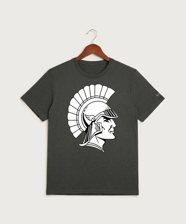 GF E2E Test 09 Football - Dark Smoke Heather Nike Swoosh Sleeve rLegend Tee NKDX8730