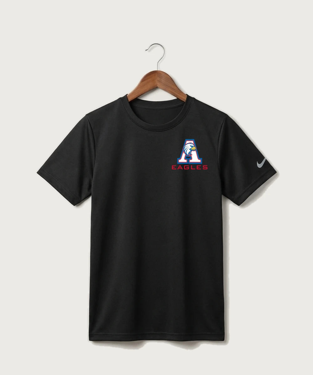 Apollo High School Football (Boys) - Black Nike Youth Swoosh Sleeve rLegend Tee NKDX8787