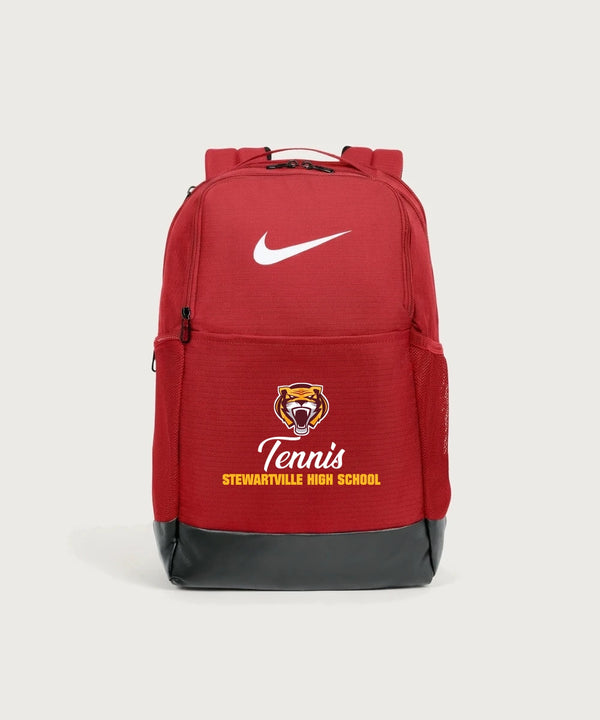Stewartville High School Tennis (Coed) - University Red Nike Brasilia Medium Backpack NKDH7709
