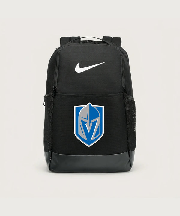 Lake Crystal-Welcome-Memorial High School Football (Boys) - Black Nike Brasilia Medium Backpack NKDH7709