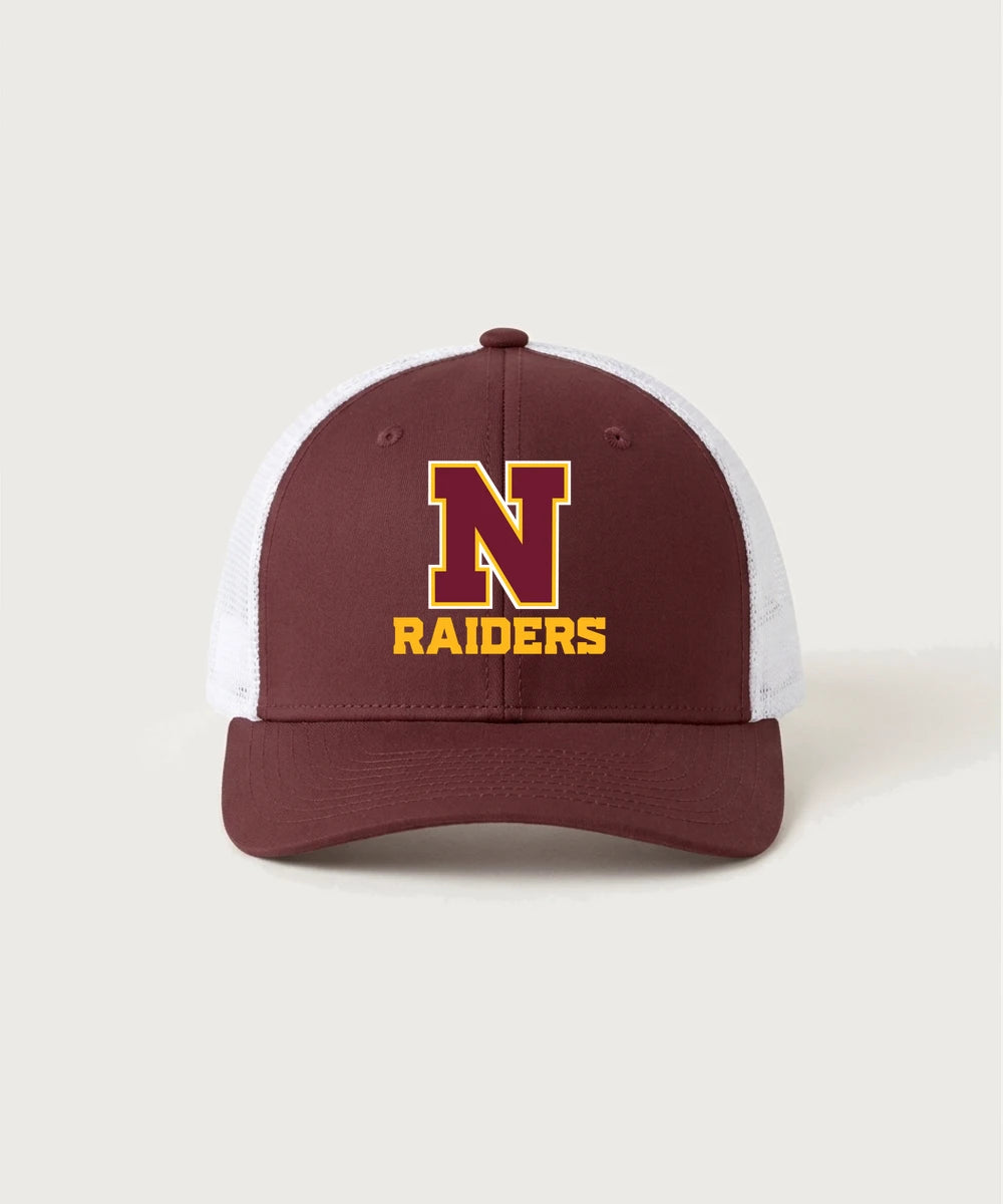 Northfield High School Volleyball (Girls) - Maroon/ White Sport-Tek Club Trucker Cap STC46