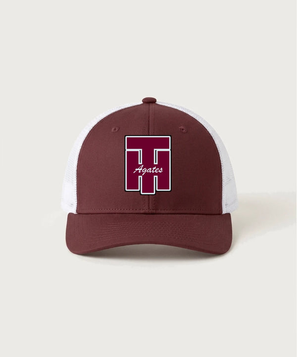 Two Harbors High School Football (Boys) - Maroon/ White Sport-Tek Club Trucker Cap STC46