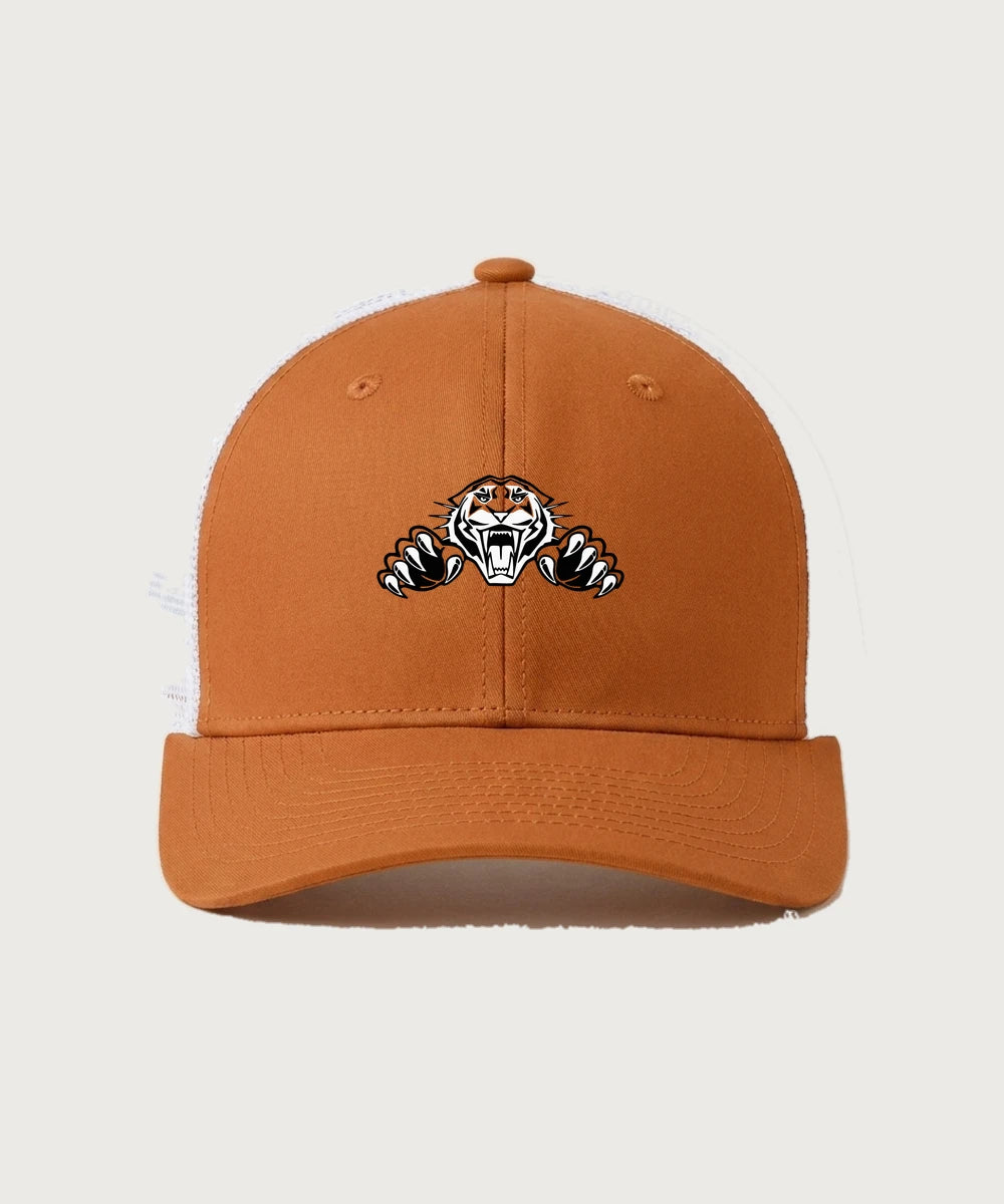 Pine River Backus High School Football (Boys) - Texas Orange/ White Sport-Tek Club Trucker Cap STC46