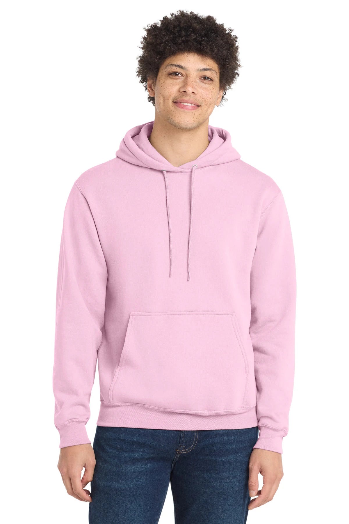 Ashwaubenon High School Football (Boys) - Cherry Blossom Port & Co Core Fleece Pullover Hooded Sweatshirt. PC78H (model)