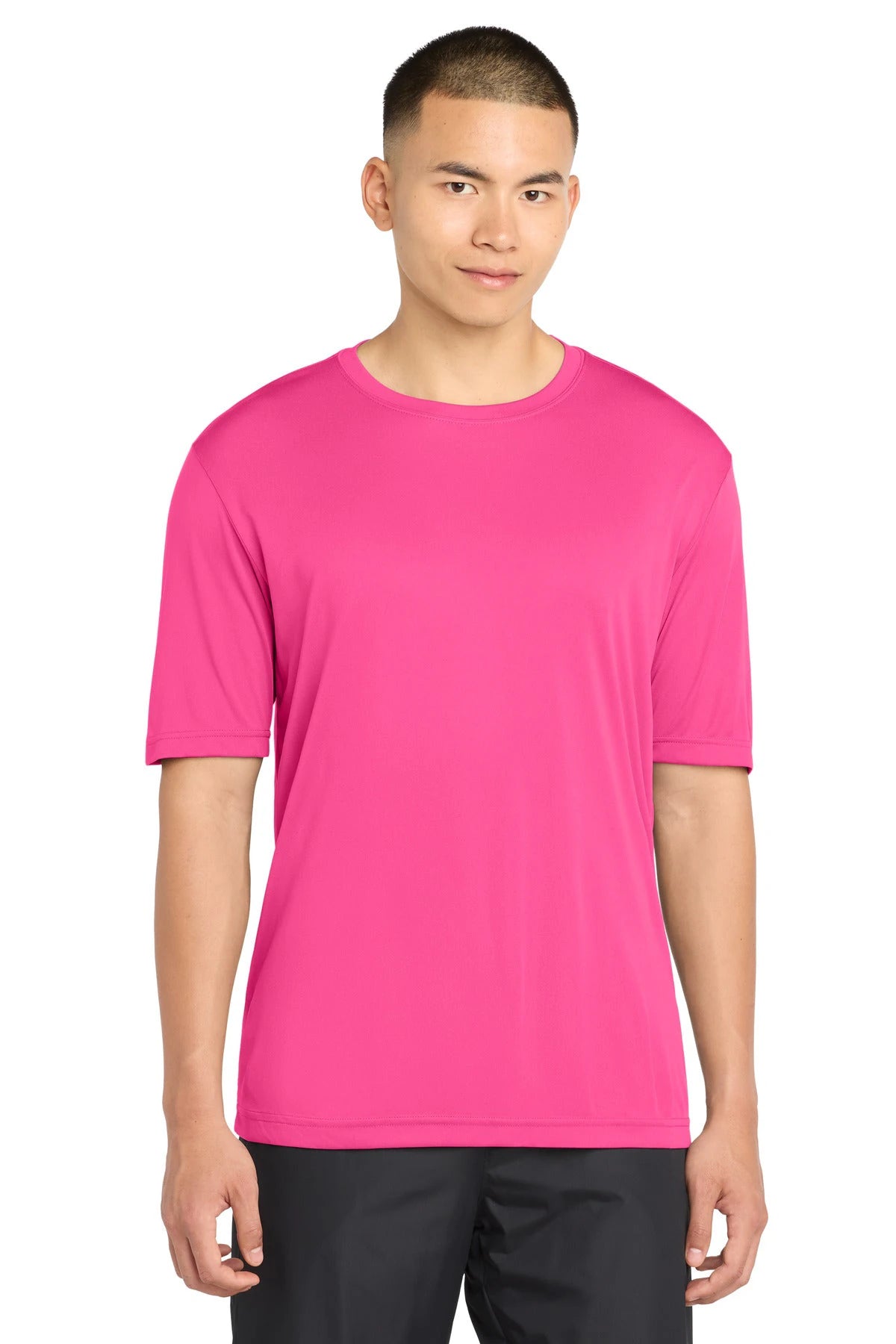 Ashwaubenon High School Football (Boys) - Neon Pink Sport-Tek PosiCharge Competitor Tee. ST350 (model)