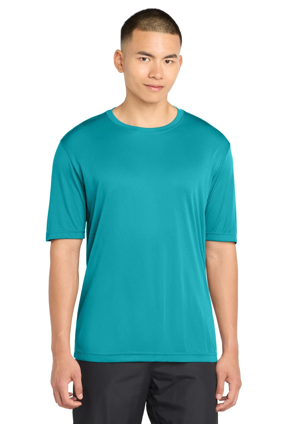 Ashwaubenon High School Football (Boys) - Tropic Blue Sport-Tek PosiCharge Competitor Tee. ST350 (model)