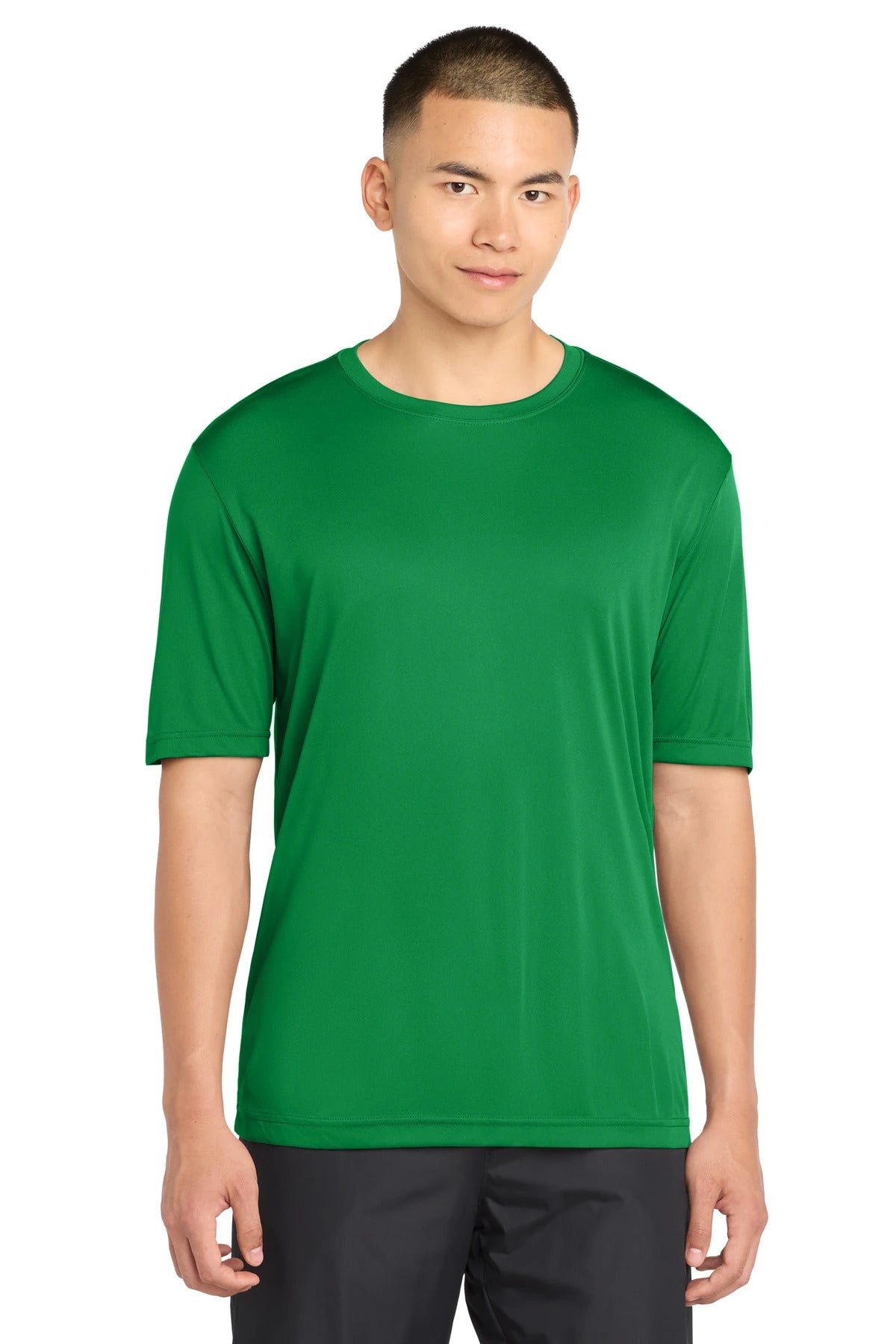 Ashwaubenon High School Football (Boys) - True Kelly Green Sport-Tek PosiCharge Competitor Tee. ST350 (model)