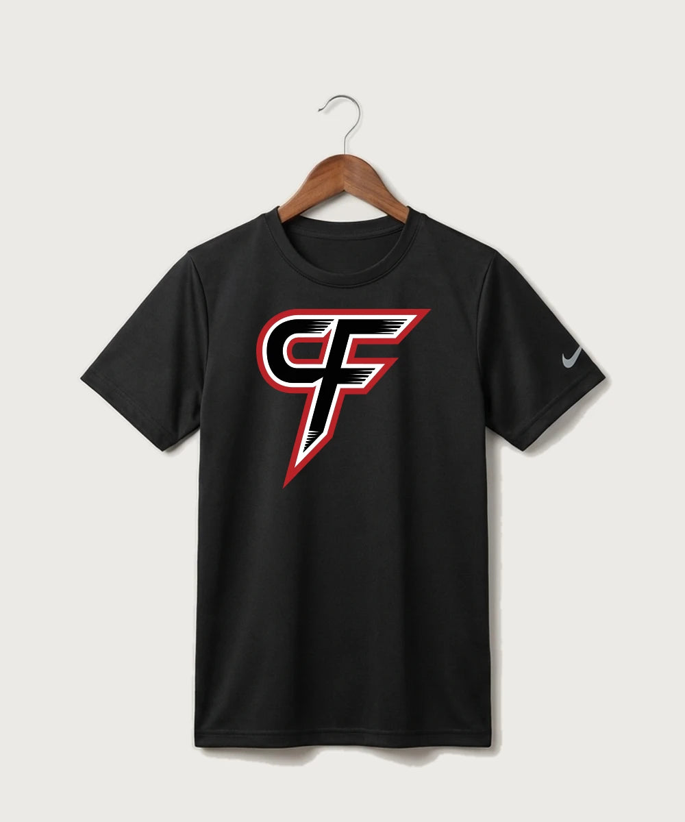 Cannon Falls High School Volleyball (Girls) - Black Nike Youth Swoosh Sleeve rLegend Tee NKDX8787