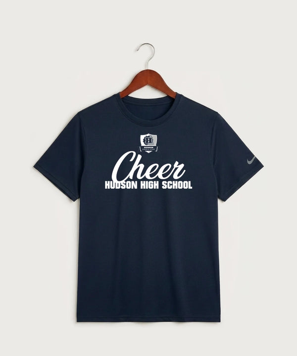 Hudson Cheer & Stunt - College Navy Nike Swoosh Sleeve rLegend Tee NKDX8730