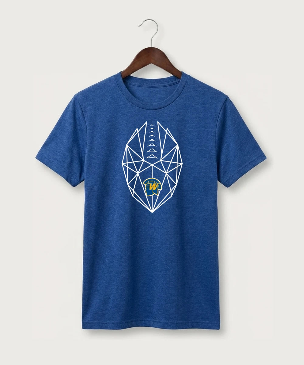Wayzata High School Football (Boys) - True Royal Heather Sport-Tek PosiCharge Competitor Tee. ST350