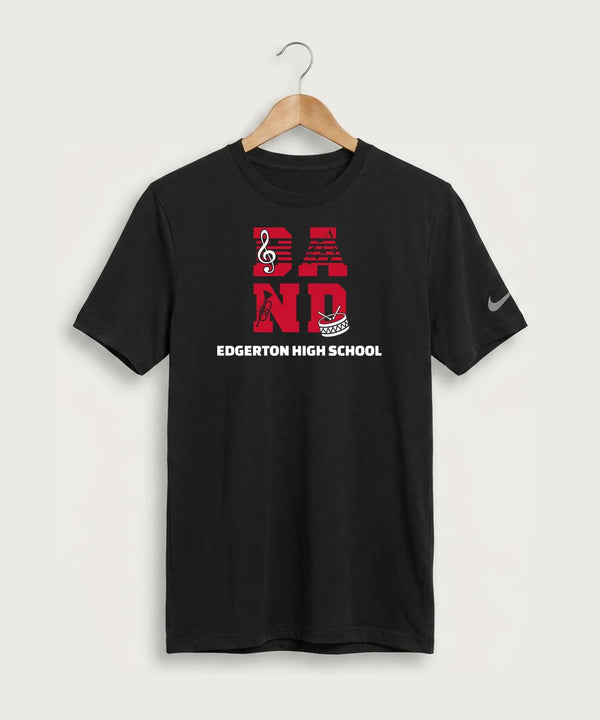 Edgerton High School Band Team Store - Black Nike Swoosh Sleeve rLegend Tee NKDX8730