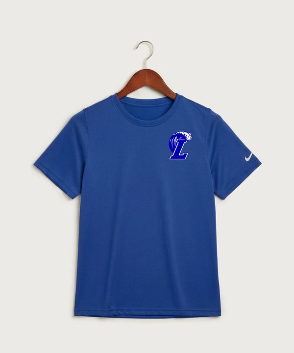 Lakeview High School Football (Boys) - Game Royal Nike Youth Swoosh Sleeve rLegend Tee NKDX8787