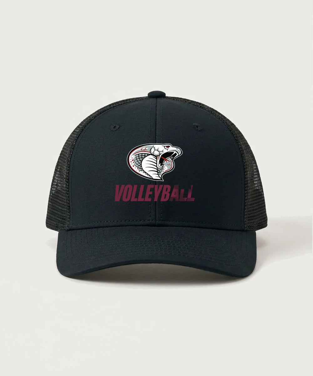 Triton High School Volleyball (Girls) - Black/ Black Sport-Tek Club Trucker Cap STC46