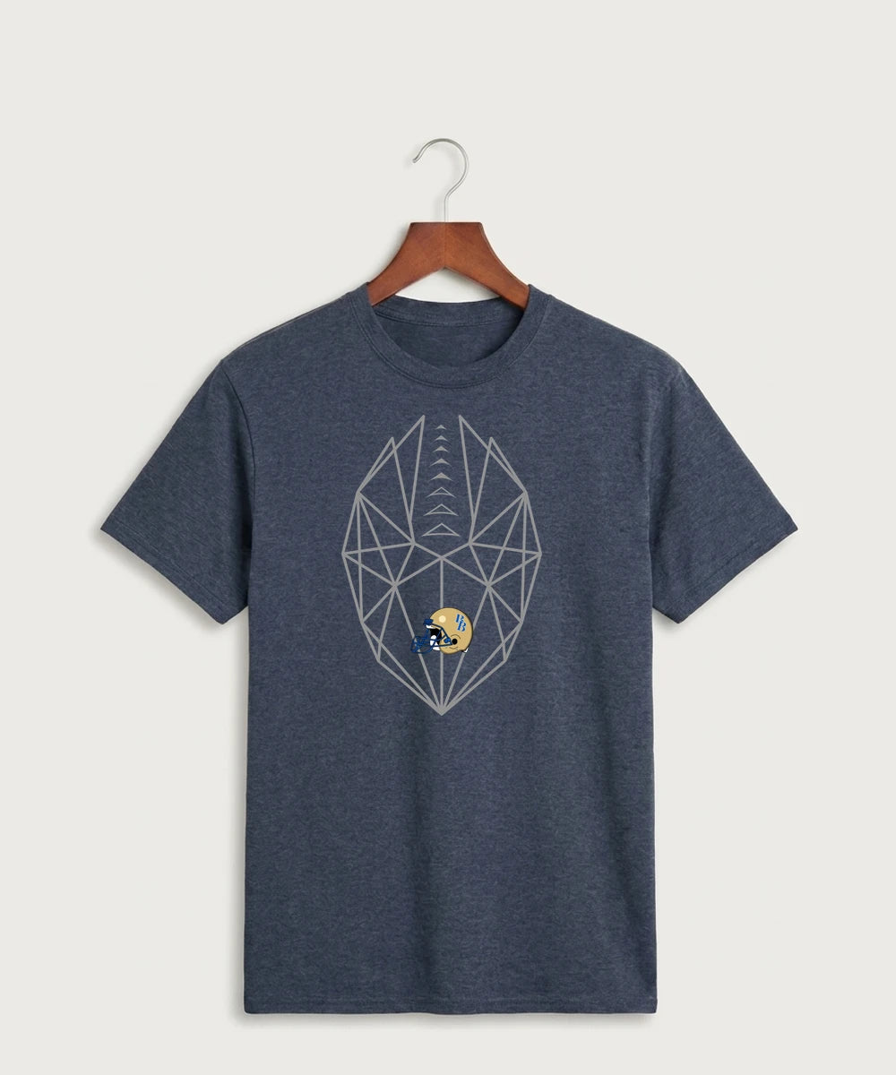 Braham Area High School Football (Boys) - Heather Navy Port & Co Core Cotton Tee. PC54