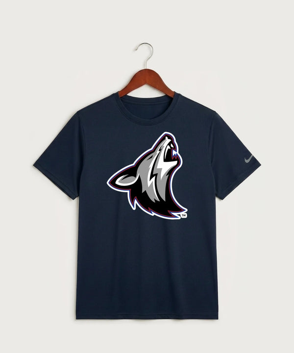 Heron Lake-Okabena High School Football (Boys) - College Navy Nike Swoosh Sleeve rLegend Tee NKDX8730