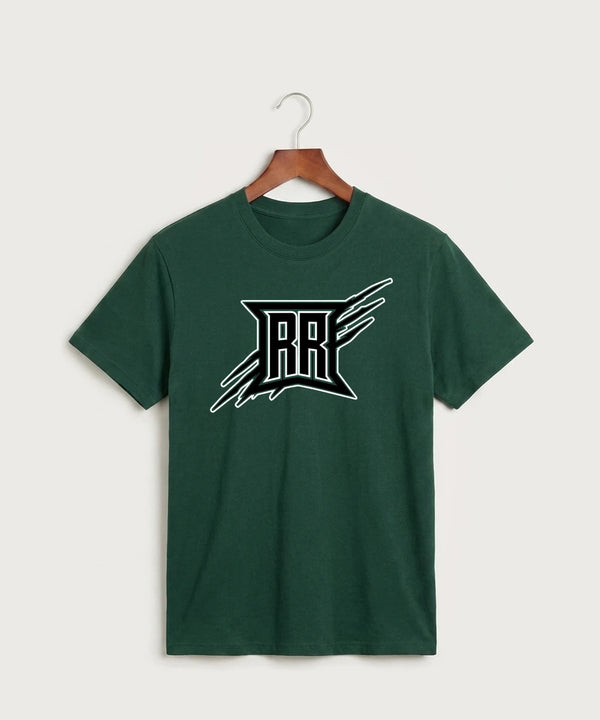 Rock Ridge High School Football (Boys) - Dark Green Port & Co Core Cotton Tee. PC54