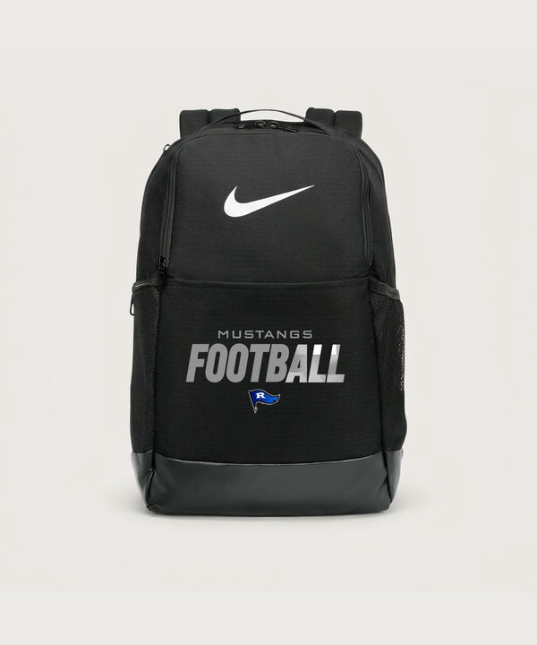 Red Lake County Central Football (Boys) - Black Nike Brasilia Medium Backpack NKDH7709