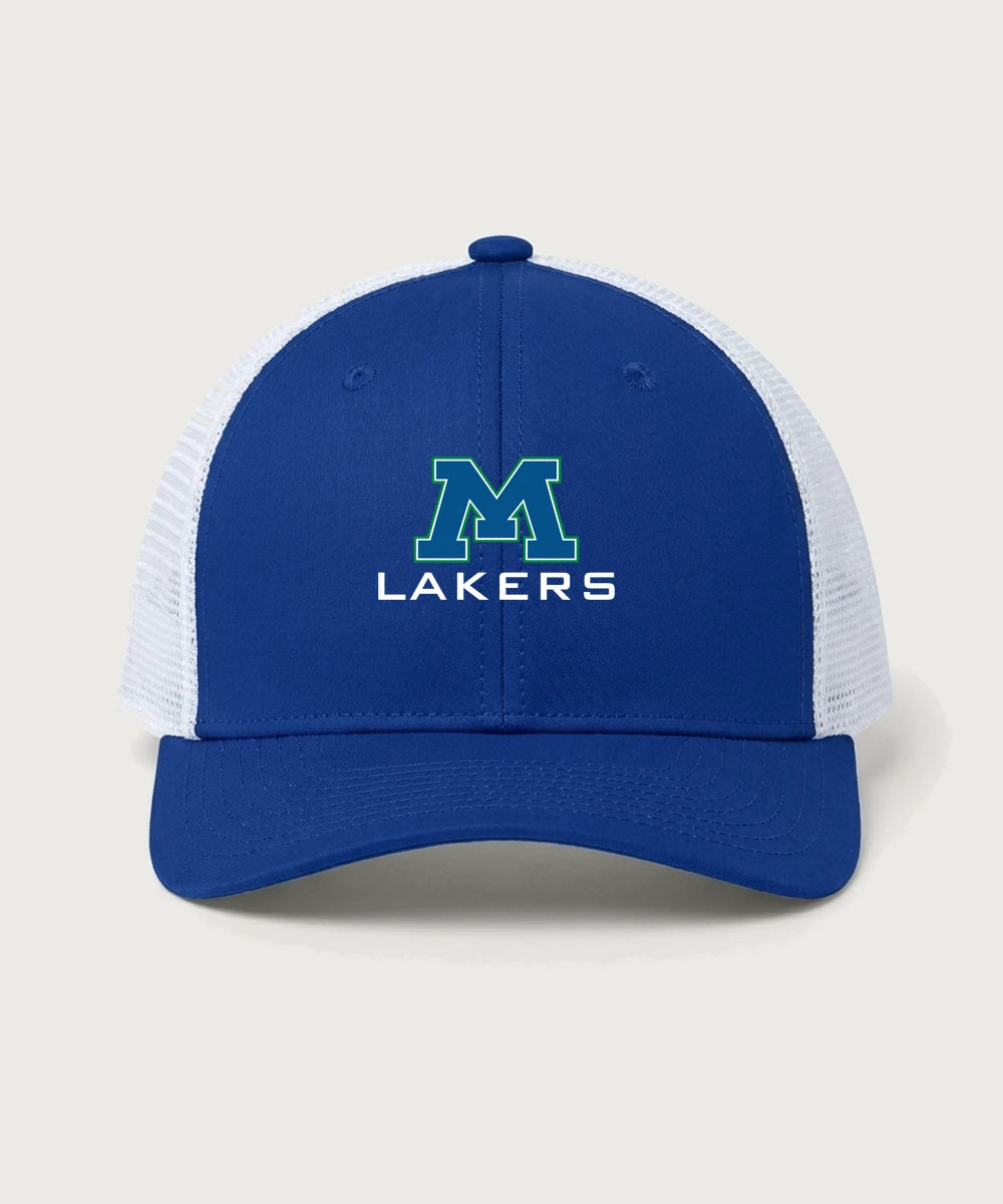 Minnewaska Area High School Football (Boys) - True Royal/ White Sport-Tek Club Trucker Cap STC46