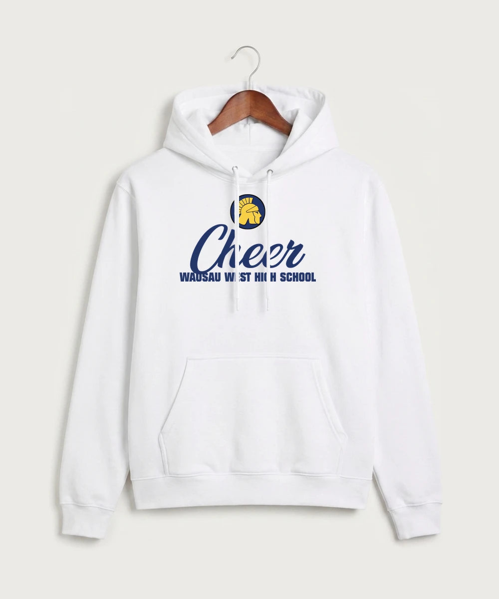 Wausau West High School Cheer - White Hoodie Value