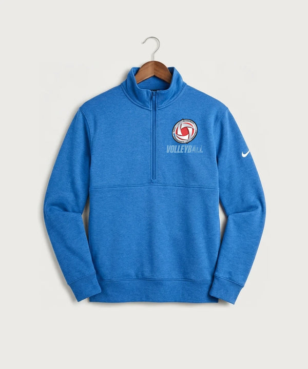 Houston Volleyball - Light Game Royal Heather Nike Club Fleece Sleeve Swoosh 1/2-Zip NKDX6718