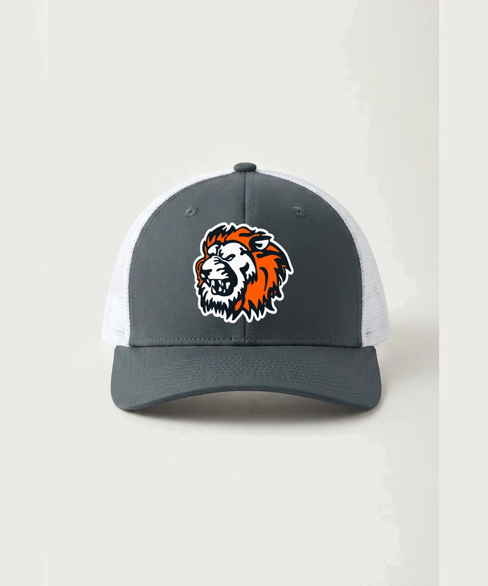 Ogilvie High School Football (Boys) - Iron Grey/ White Sport-Tek Club Trucker Cap STC46