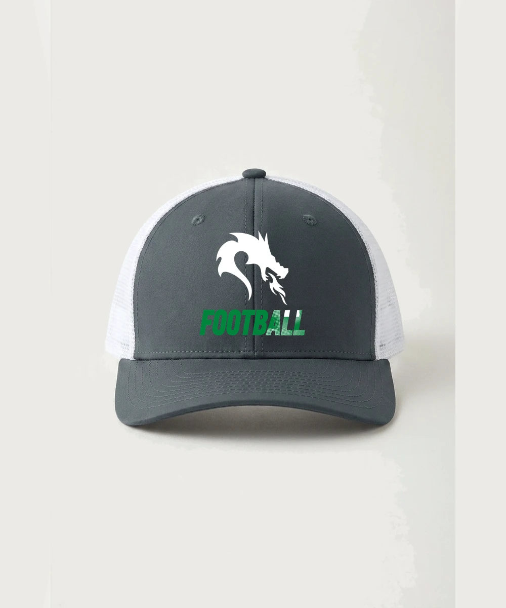 Pine City High School Football (Boys) - Iron Grey/ White Sport-Tek Club Trucker Cap STC46