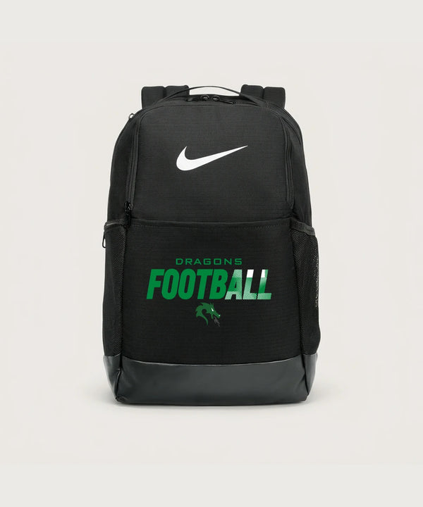 Pine City High School Football (Boys) - Black Nike Brasilia Medium Backpack NKDH7709