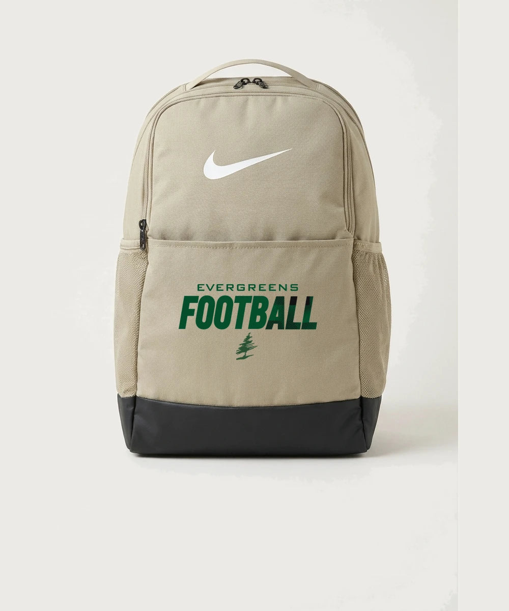 DC Everest High School Football - Desert Khaki Nike Brasilia Medium Backpack NKDH7709