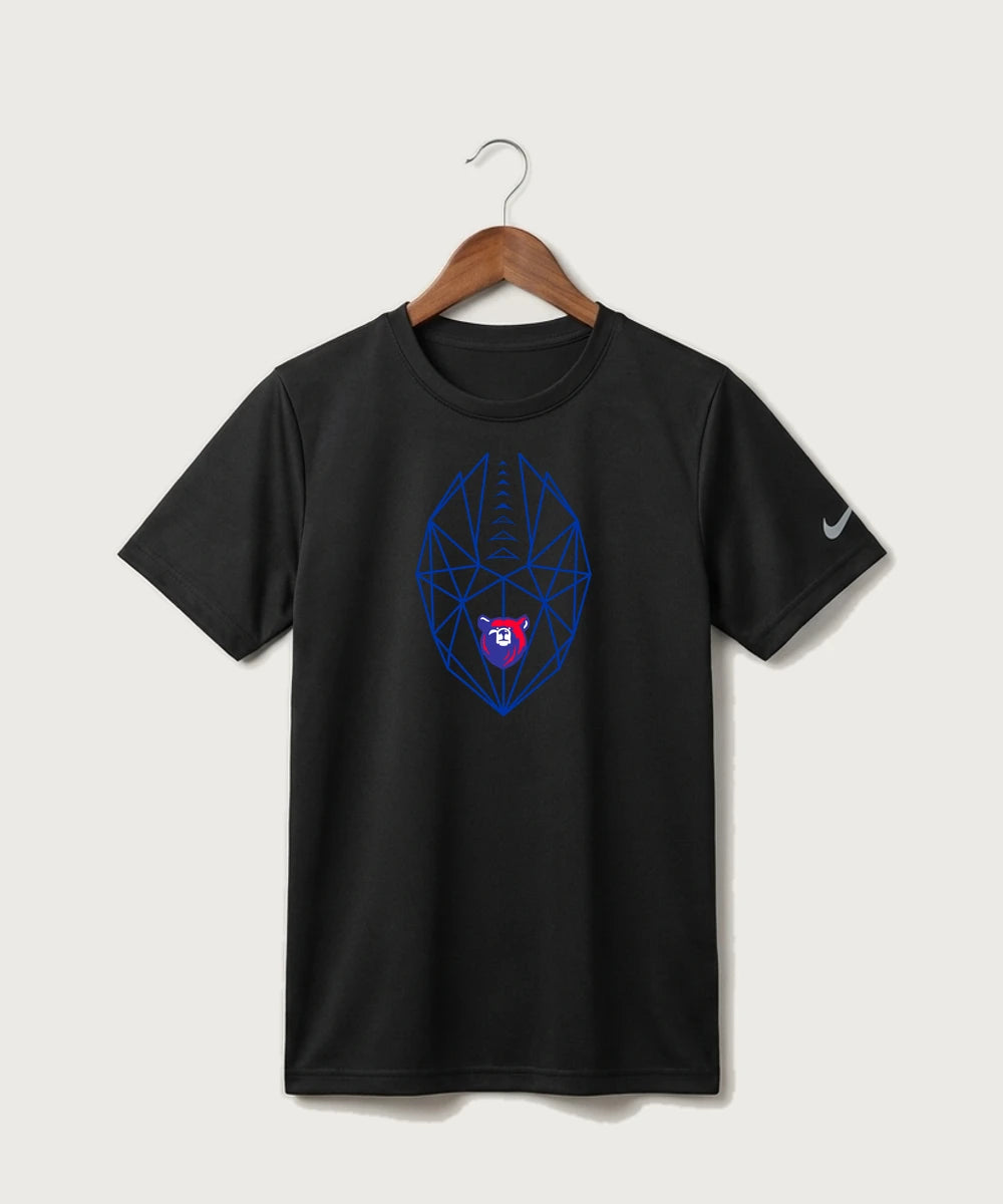 Bertha Hewitt High School Football (Boys) - Black Nike Youth Swoosh Sleeve rLegend Tee NKDX8787