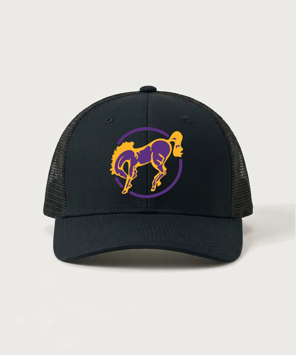 International Falls High School Football (Boys) - Black/ Black Sport-Tek Club Trucker Cap STC46