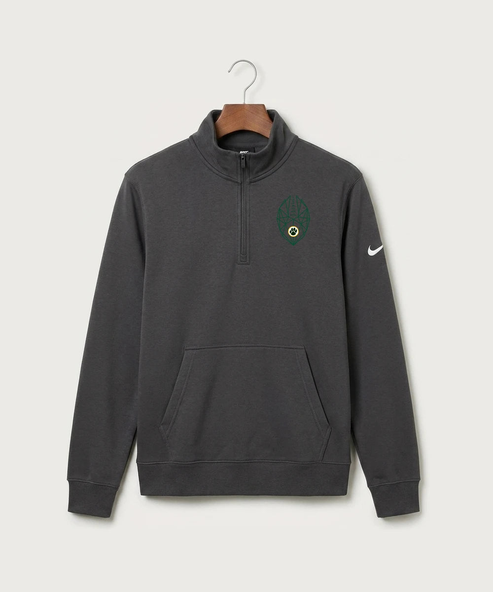 Ashwaubenon High School Football (Boys) (Sandbox) - Anthracite Nike Club Fleece Sleeve Swoosh 1/2-Zip NKDX6718