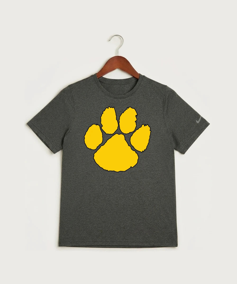 Plainview Elgin Millville H S Football (Boys) - Dark Smoke Heather Nike Youth Swoosh Sleeve rLegend Tee NKDX8787