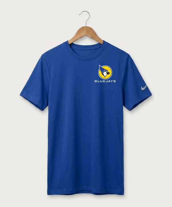 Waseca High School Football (Boys) - Game Royal Nike Swoosh Sleeve rLegend Tee NKDX8730