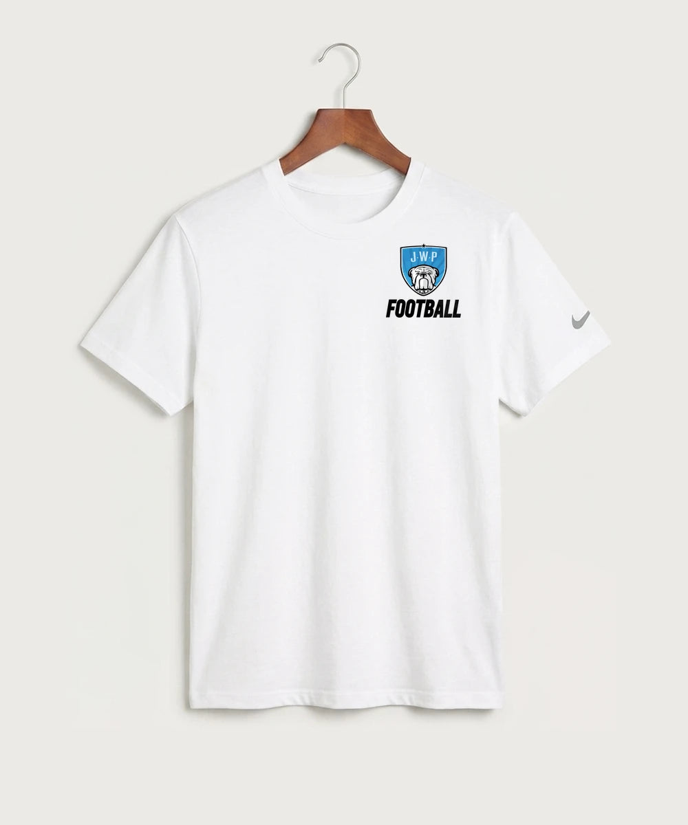 Janesville Waldorf Pemberton Football (Boys) - White Nike Swoosh Sleeve rLegend Tee NKDX8730