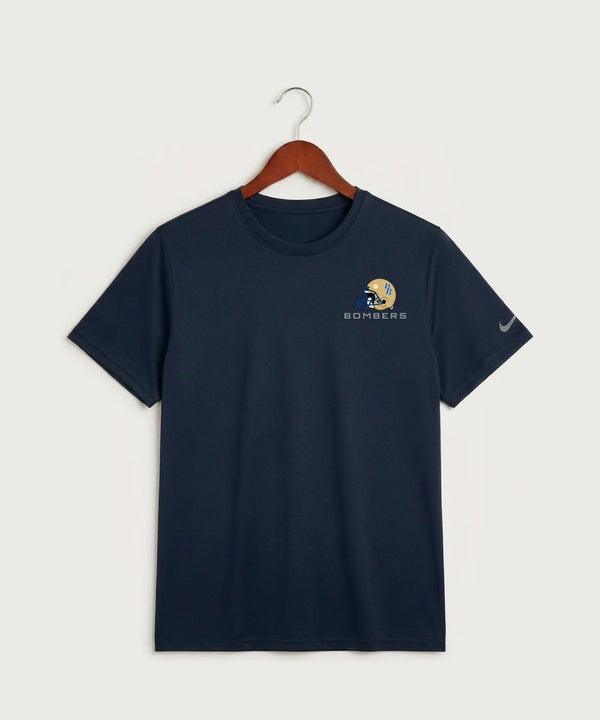 Braham Area High School Football (Boys) - College Navy Nike Swoosh Sleeve rLegend Tee NKDX8730